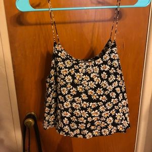 Floral Brandy Melville spaghetti strap shirt
